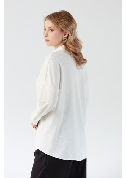 Basic Jakarlı Oversize Gömlek modelleri