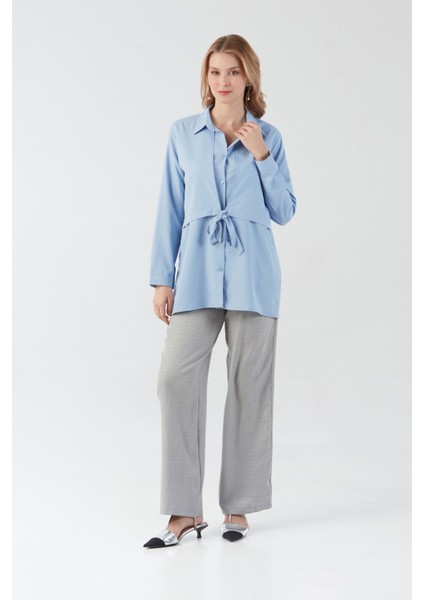 Düğmeli Önü Bağlamalı Gömlek fiyatları