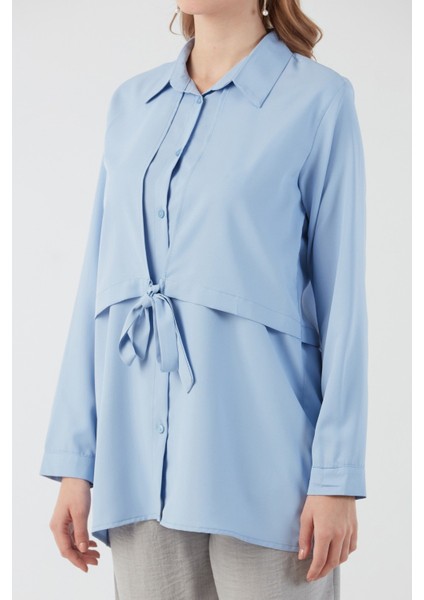 Düğmeli Önü Bağlamalı Gömlek indirimleri