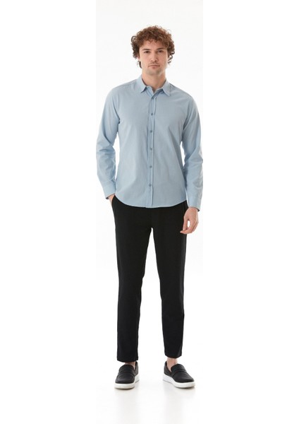 Basic Çıtçıtlı Gabardin Gömlek