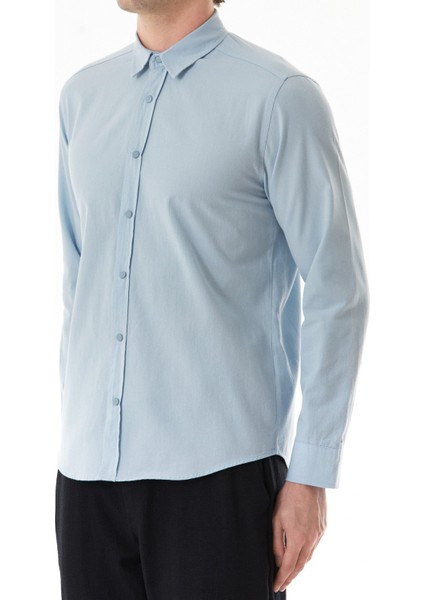 Basic Çıtçıtlı Gabardin Gömlek