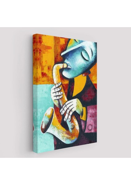 - Saksafon Çalan Sürreal Müsizyen Dekoratif Duvar TABLOSU-6423 fiyatları