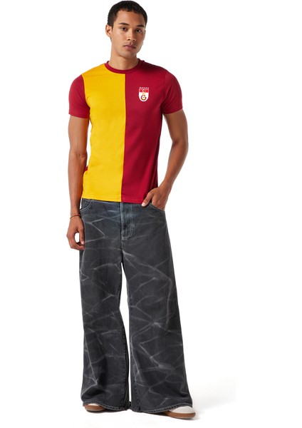 Galatasaray Parçalı 5 Yıldızlı T-Shirt E251440