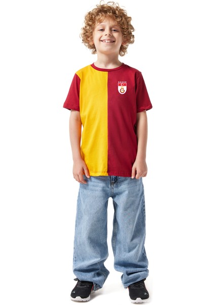 Galatasaray Parçalı 5 Yıldızlı Çocuk T-Shirt C251440