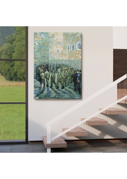 - Vincent Van Gogh Tutuklular Çemberi Tablosu -6445 fırsatları