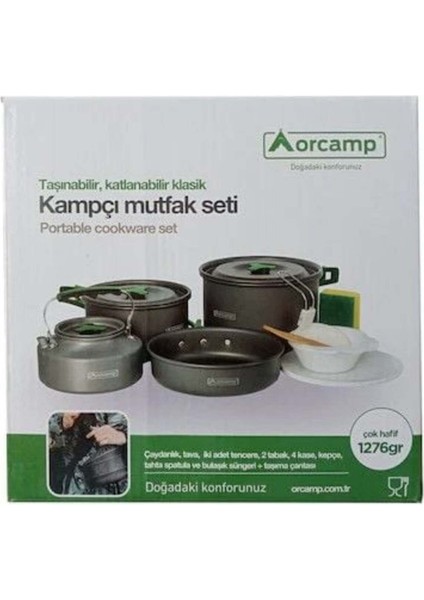 Orcamp Kamp Tencere 4 Lü Set fırsatları