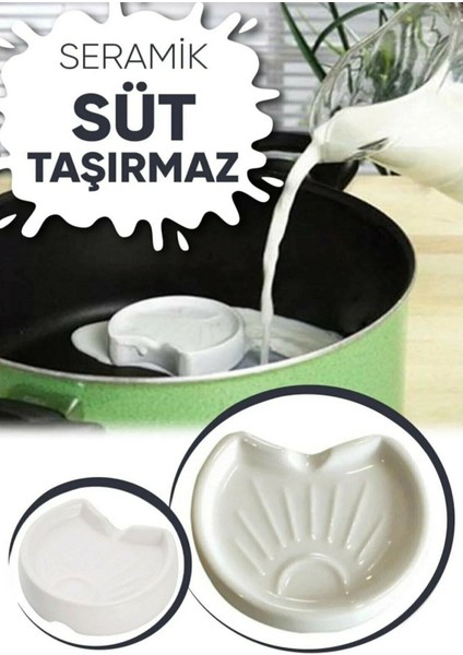 3 Adet Süt Taşırmaz Milk Saver Doğal Seramik Porselensüt Taşma Koruyucu Tencere Tava Kaynama Uyarıc fiyatları