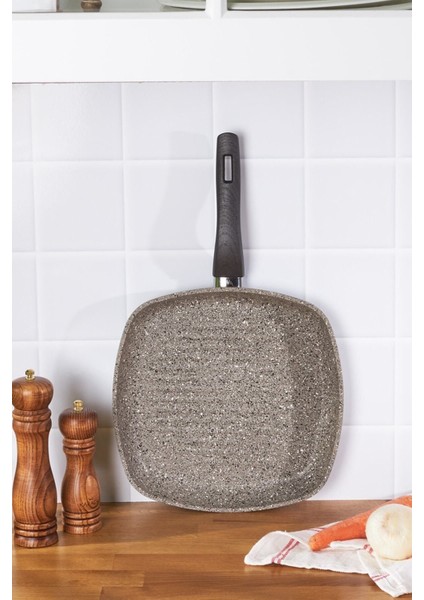 Dark Silver Bio Granit 28 cm Grill Tava fiyatları