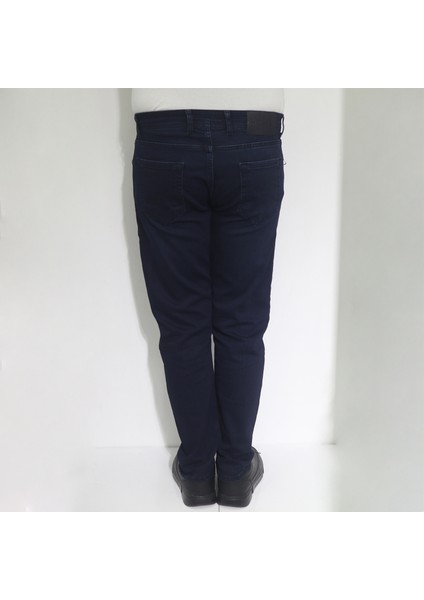 Hacker Fistan Store Erkek Lacivert Normal Bel Rahat Kesim Dar Paça Jean Pantolon