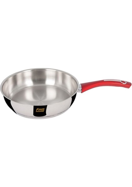 10015KRM Ideal Çelik Yağ Tava 28 cm Kırmızı