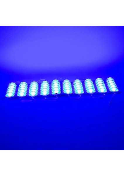 Modül LED 12V 4W Mavi 3030 10 x 53.8mm IP65 260-280LM 180 Derece