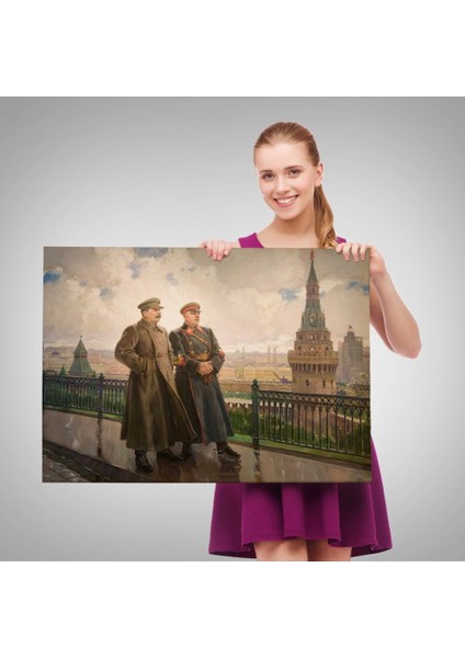 - Kremlin'de Stalin ve Voroshilov Tablosu - Stalin And Voroshilov In The KREMLIN-6551 fırsatları