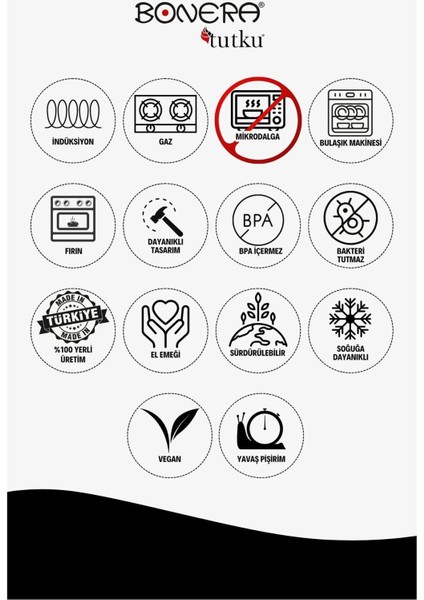 Vogue Granit 20 cm Sahan Ahşap Kulp modelleri