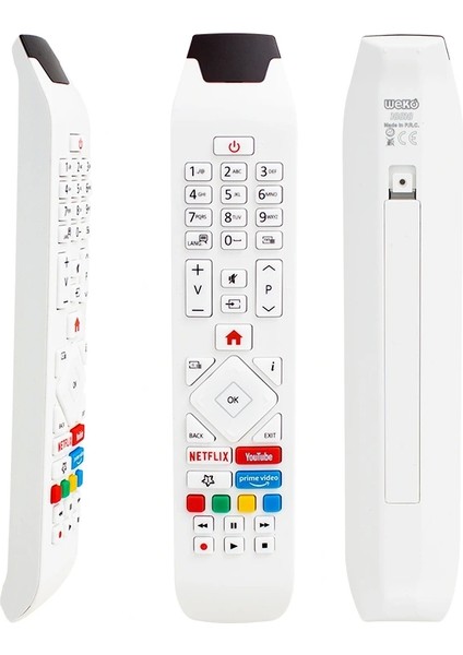 Vestel RCA343140P Youtube-Netflıx-Prıme Vıdeo Tuşlu Lcd-Led Tv Kumanda Beyaz