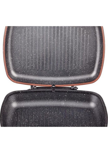 Çift Taraflı Granit Izgara Tava 36 cm fiyatları