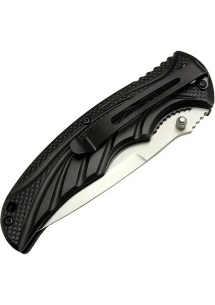 Handsome 451 Gri Kamp Çakı 21CM - Yarı Otomatik, Kemerlikli