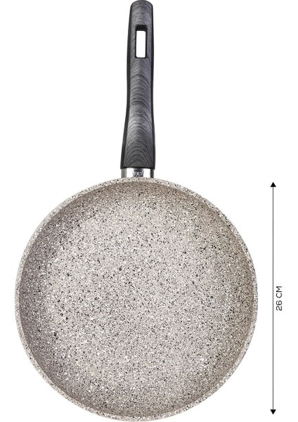Dark Silver Bio Granit Tava 26 cm
