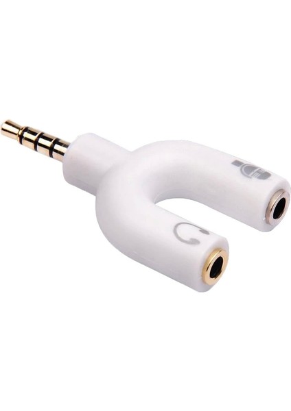 3.5 mm Stereo Erkek Kulaklık + Hoparlör Dişi Çoklayıcı Jack