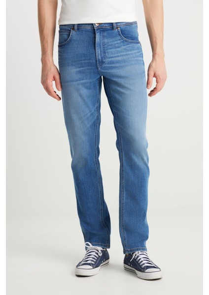 Texas Straight Fit Normal Bel Düz Paça Koyu Mavi Pamuklu Esnek Denim Jean Pantolon modelleri