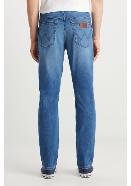 Texas Straight Fit Normal Bel Düz Paça Koyu Mavi Pamuklu Esnek Denim Jean Pantolon fırsatları