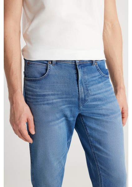 Texas Straight Fit Normal Bel Düz Paça Koyu Mavi Pamuklu Esnek Denim Jean Pantolon indirimleri