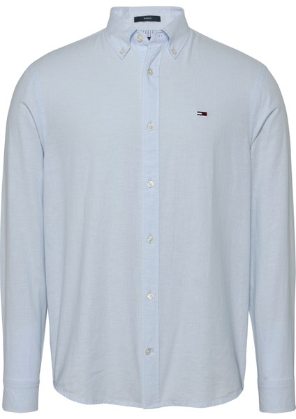 Tommy Hılfıger Tjm Reg Lınen Blend Ls Shırt Ext Gömlek