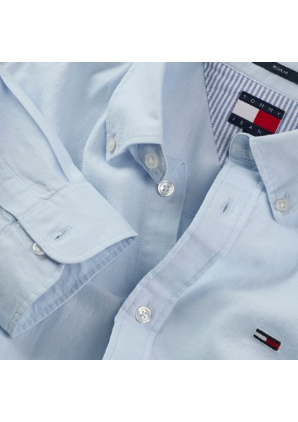 Tommy Hılfıger Tjm Reg Lınen Blend Ls Shırt Ext Gömlek