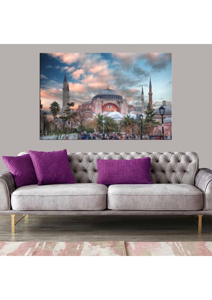 - Dekoratif Baskı Ayasofya Kanvas Tablo