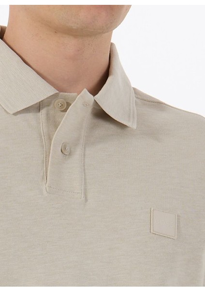 Bej Erkek Polo T-Shirt Pe_linenlogo fırsatları