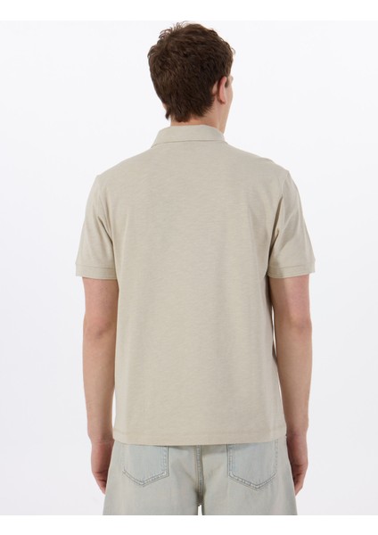 Bej Erkek Polo T-Shirt Pe_linenlogo indirimleri