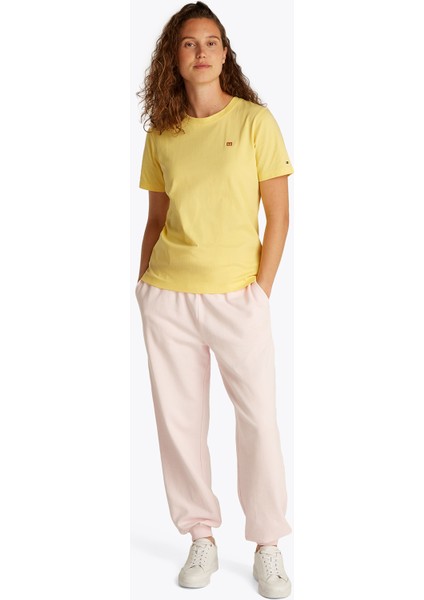 Bisiklet Yaka Sarı Kadın T-Shirt WW0WW45522ZF0