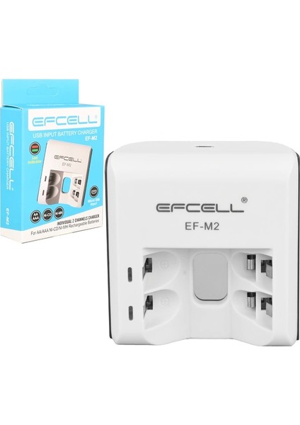 Efcell M2 Aa/aaa 2li Pil Şarj Cihazı