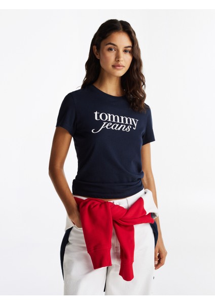 Tommy Hılfıger Tjw Slım Essentıal Logo Tee Ext T-Shirt fırsatları