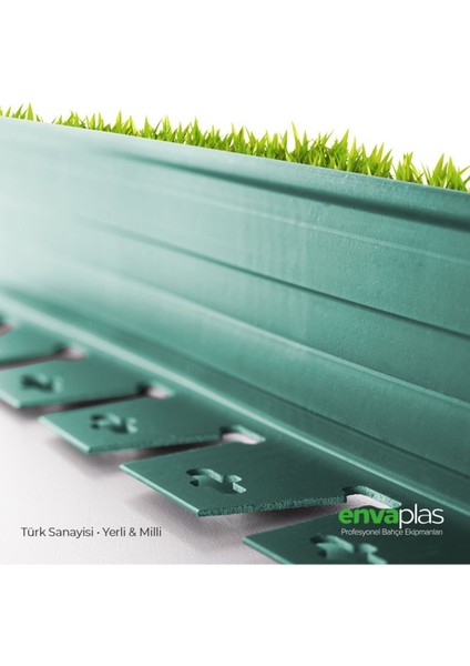Pratik Garden Çim Ayırıcı 10 M Yeşil Çim Sınırlayıcı Taş Toprak Ayıracı Çim Ayracı Çim Bariyeri indirimleri