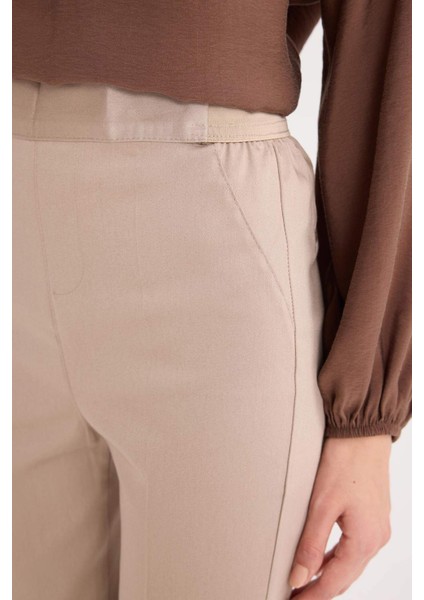 Sigaret Normal Bel Düz Paça Saten Pantolon J8743AZ24WN