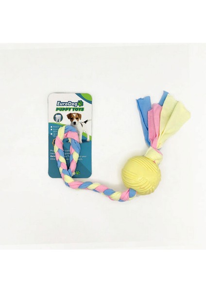 Puppy Toys Sarı Top Diş Kaşıma Oyuncağı Bstmy