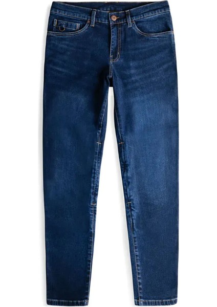 Kirkstone Korumalı Denim Motosiklet Pantolonu Mavi