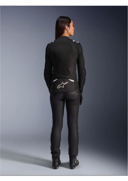 Stella T-Sps Air V2 Korumalı Kadın Motosiklet Montu Siyah Beyaz modelleri