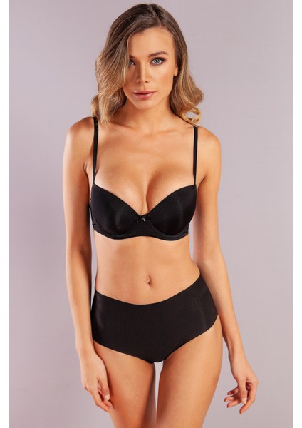 Garabina Foam Cup Push Up Bra, Siyah Konforlu ve Şık Sütyen