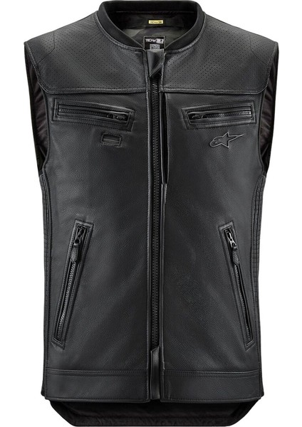 Tech-Air 3 V2 Deri System Airbag Yelek Siyah