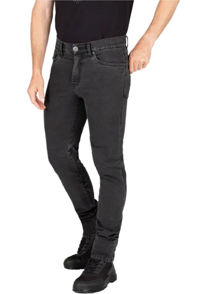 Colton Slim Korumalı Denim Motosiklet Pantolonu Koyu Gri modelleri