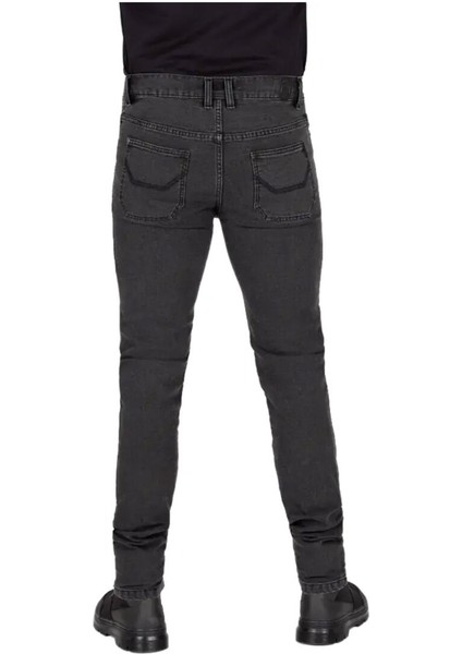 Colton Slim Korumalı Denim Motosiklet Pantolonu Koyu Gri indirimleri