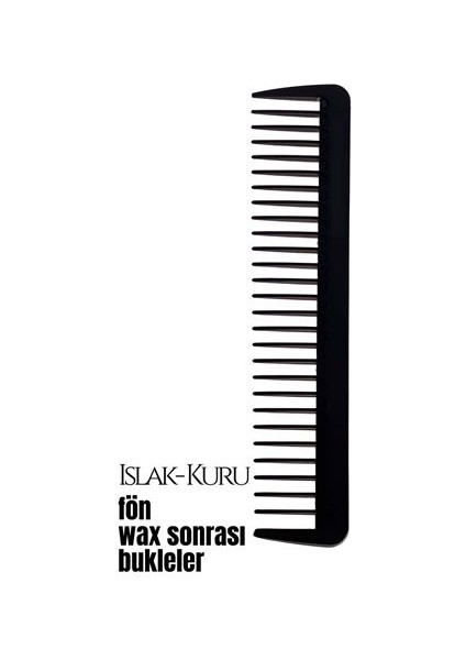 Bukleli Saç Fön Wax Sonrası Tarak Karbon