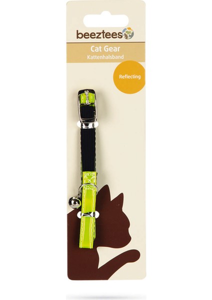 Reflektör Kedi Boyun Tasması 29CM Sarı Ynsmr
