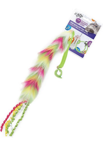 Furry Ball - Tüylü Renkli Lastikli Tırtıl Pem. Ynsmr