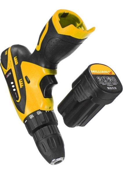 Pro Speed 24 V 4 Ah Metal Şanzuman Çift Akülü Vidalama Armut Şarjlı Matkap