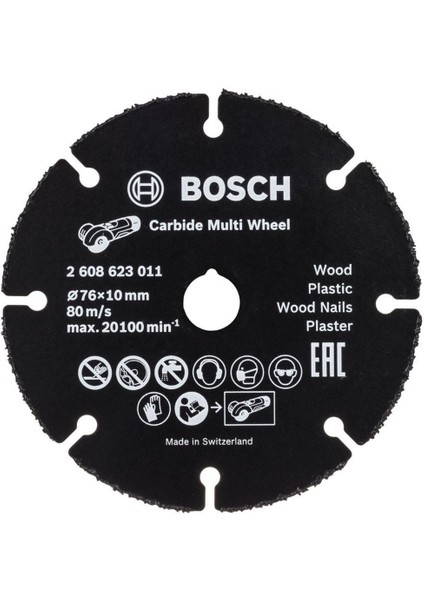 Carpide Multi Whell Çok Amaçlı Elmas Disk 76 mm (2608901196)