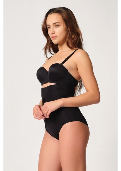 Siyah Mı Emay 2932 Double Karın Agraf Destekli Slip Lazer Korse