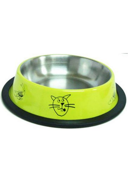 Asrpp8 Oz Renkli Figürlü Mama Kabı Ø12 cm Bstmy