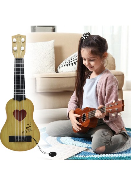 Ukulele Oyuncak 4 Öncesi Eğitici Sarı 38X12.5CM (Yurt Dışından)